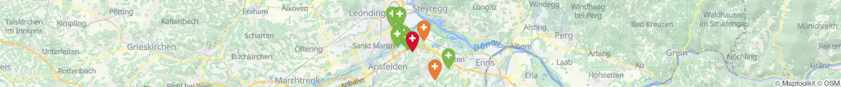 Kartenansicht für Apotheken-Notdienste in der Nähe von Pichling (Linz  (Stadt), Oberösterreich)
